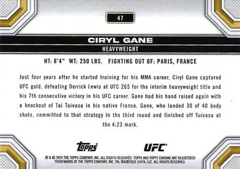 2024 Topps Chrome UFC - Purple Refractor #47 Ciryl Gane Back