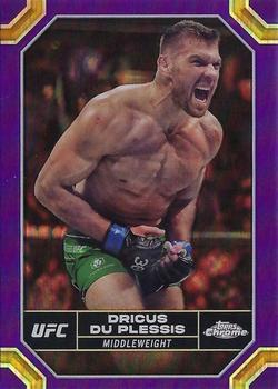 2024 Topps Chrome UFC - Purple Refractor #62 Dricus Du Plessis Front