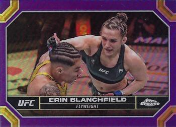 2024 Topps Chrome UFC - Purple Refractor #65 Erin Blanchfield Front