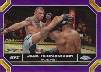 2024 Topps Chrome UFC - Purple Refractor #83 Jack Hermansson Front