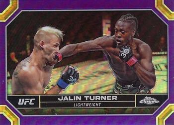 2024 Topps Chrome UFC - Purple Refractor #88 Jalin Turner Front