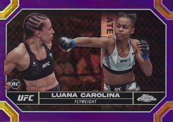 2024 Topps Chrome UFC - Purple Refractor #93 Luana Carolina Front