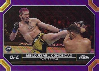 2024 Topps Chrome UFC - Purple Refractor #98 Melquizael Conceição Front