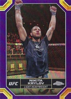 2024 Topps Chrome UFC - Purple Refractor #150 Nikita Krylov Front