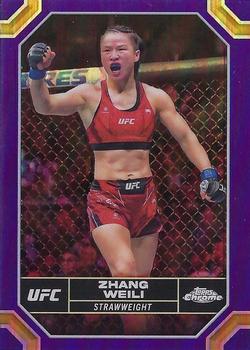 2024 Topps Chrome UFC - Purple Refractor #200 Zhang Weili Front