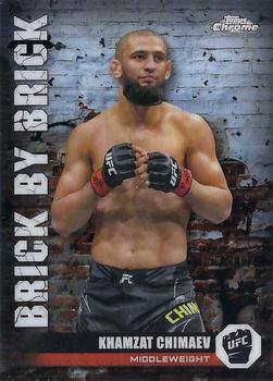 2024 Topps Chrome UFC - Brick By Brick #BYB-16 Khamzat Chimaev Front