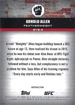 2024 Topps Chrome UFC - Brick By Brick Refractor #BYB-9 Arnold Allen Back