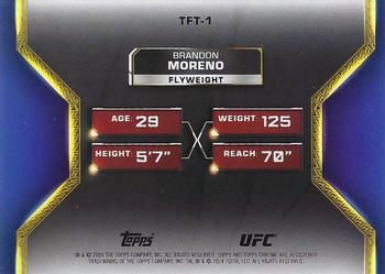 2024 Topps Chrome UFC - Tale of the Tape #TFT-1 Brandon Moreno Back