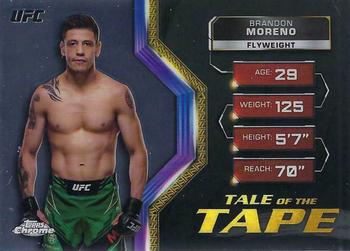 2024 Topps Chrome UFC - Tale of the Tape #TFT-1 Brandon Moreno Front