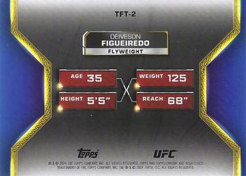 2024 Topps Chrome UFC - Tale of the Tape #TFT-2 Deiveson Figueiredo Back