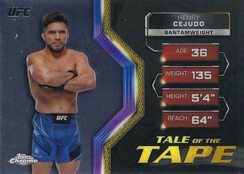 2024 Topps Chrome UFC - Tale of the Tape #TFT-6 Henry Cejudo Front
