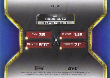 2024 Topps Chrome UFC - Tale of the Tape #TFT-9 Yair Rodriguez Back