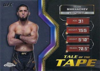 2024 Topps Chrome UFC - Tale of the Tape #TFT-10 Islam Makhachev Front