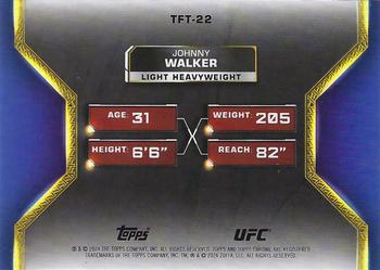 2024 Topps Chrome UFC - Tale of the Tape #TFT-22 Johnny Walker Back