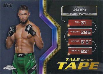 2024 Topps Chrome UFC - Tale of the Tape #TFT-22 Johnny Walker Front