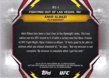 2024 Topps Chrome UFC - International Flair #IFL-1 Amir Albazi Back