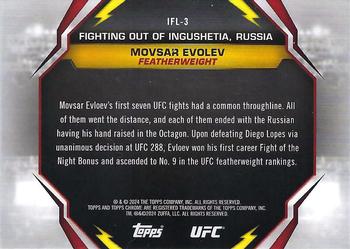 2024 Topps Chrome UFC - International Flair #IFL-3 Movsar Evloev Back