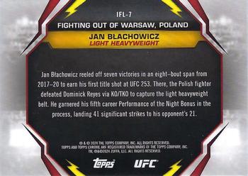 2024 Topps Chrome UFC - International Flair #IFL-7 Jan Blachowicz Back