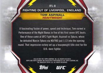 2024 Topps Chrome UFC - International Flair #IFL-8 Tom Aspinall Back