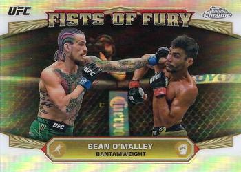 2024 Topps Chrome UFC - Fists of Fury #FOF-8 Sean O'Malley Front