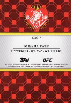 2024 Topps Chrome UFC - Kings & Queens #KAQ-7 Miesha Tate Back