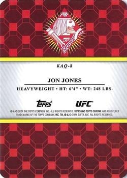 2024 Topps Chrome UFC - Kings & Queens #KAQ-8 Jon Jones Back