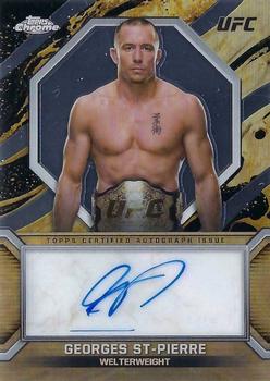 2024 Topps Chrome UFC - Marks of Champions Autographs #MOC-GSP Georges St-Pierre Front