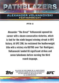 2024 Topps Chrome UFC - Pathblazers #PTH-2 Alexander Volkanovski Back