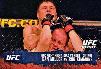 2009 Topps UFC Round 2 #102 Dan Miller / Rob Kimmons Front
