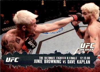 2009 Topps UFC Round 2 #116 Junie Browning / Dave Kaplan Front