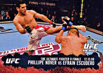 2009 Topps UFC Round 2 #118 Phillipe Nover / Efrain Escudero Front