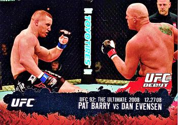 2009 Topps UFC Round 2 #120 Pat Barry / Dan Evensen Front