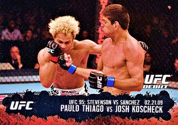 2009 Topps UFC Round 2 #129 Paulo Thiago / Josh Koscheck Front