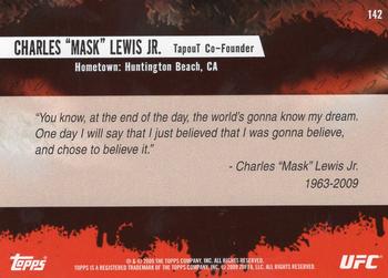 2009 Topps UFC Round 2 #142 Charles Mask Lewis Jr. Back