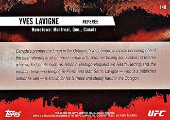 2009 Topps UFC Round 2 #148 Yves Lavigne Back