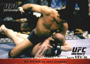 2009 Topps UFC Round 1 #10 BJ Penn / Joey Gilbert Front