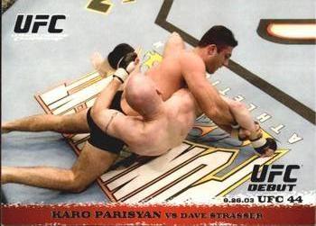 2009 Topps UFC Round 1 #16 Karo Parisyan / Dave Strasser Front