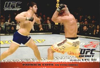 2009 Topps UFC Round 1 #18 Patrick Cote / Tito Ortiz Front