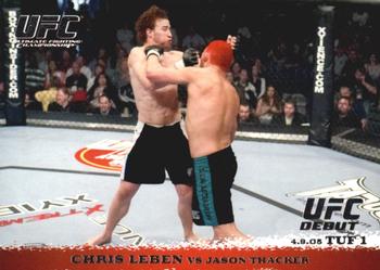 2009 Topps UFC Round 1 #20 Chris Leben / Jason Thacker Front