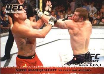 2009 Topps UFC Round 1 #27 Nate Marquardt / Ivan Salaverry Front