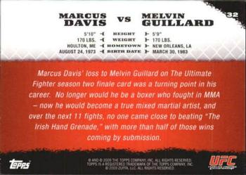 2009 Topps UFC Round 1 #32 Marcus Davis / Melvin Guillard Back