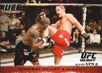 2009 Topps UFC Round 1 #35 Jonathan Goulet / Jay Hieron Front