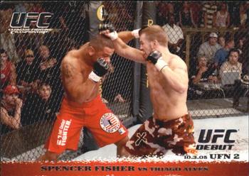 2009 Topps UFC Round 1 #36 Spencer Fisher / Thiago Alves Front