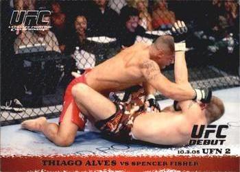 2009 Topps UFC Round 1 #37 Thiago Alves / Spencer Fisher Front