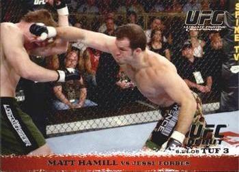 2009 Topps UFC Round 1 #43 Matt Hamill / Jesse Forbes Front