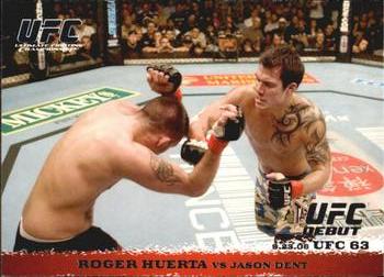 2009 Topps UFC Round 1 #51 Roger Huerta / Jason Dent Front