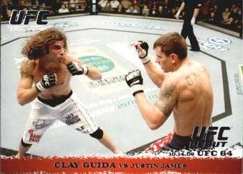 2009 Topps UFC Round 1 #56 Clay Guida / Justin James Front