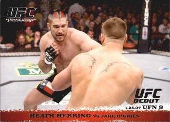 2009 Topps UFC Round 1 #57 Heath Herring / Jake O'Brien Front