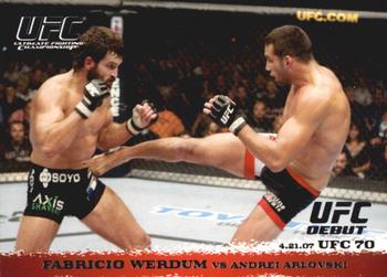 2009 Topps UFC Round 1 #63 Fabricio Werdum / Andrei Arlovski Front