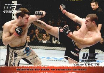 2009 Topps UFC Round 1 #70 Mauricio Rua / Forrest Griffin Front